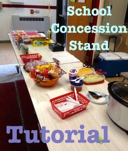 Instructions on how to run a school concession stand. School concession stands can bring in a lot of money. School Concession Stand, Football Concession Stand, Baseball Concessions, Concession Stand Food, Concession Stands, Snack Stand, Snack Shack, Video Food, Concession Food