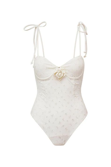 Designer Bathing Suits | LoveShackFancy Love Shack Fancy Bathing Suit, Love Shack Fancy Swimwear, Elegant Bathing Suits, Aesthetic One Piece Swimsuit, Coquette Swimsuit, One Piece Swimsuit Aesthetic, Crochet One Piece Swimsuit, Elegant Swimsuit, Cute One Piece Bathing Suits