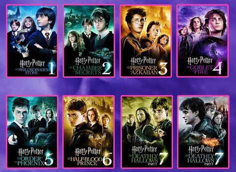 Harry Potter Movies In Order - How To Watch It Online Harry Potter In Order, Harry Potter Movies List, Harry Potter Series In Order, Harry Potter All Movies, Harry Potter Movies In Order, Harry Potter Movies In Order List, Harry Potter Films In Order, Harry Potter Watch, Harry Potter Order