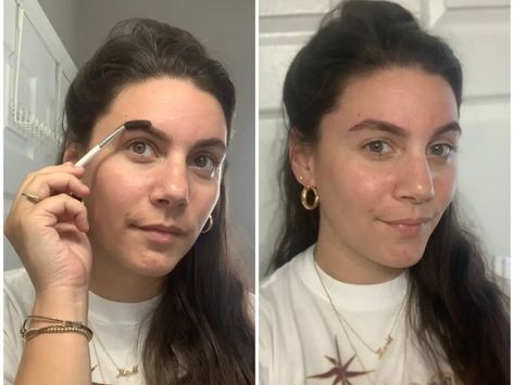 How to tint your eyebrows at home, according to a brow expert - Insider Tint Brows At Home, At Home Eyebrow Tint, Tinting Eyebrows At Home, Diy Brow Tint At Home, How To Dye Eyebrows, Just For Men Eyebrow Tint, Eyebrow Dye Diy At Home, Dye Eyebrows At Home, Tinting Eyebrows Before And After