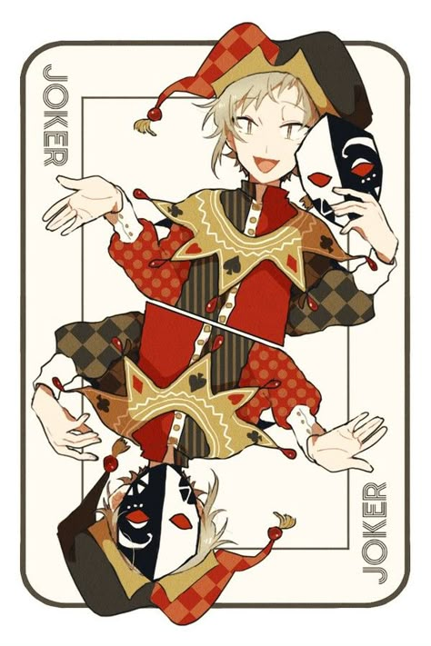 Cards Joker, Kagerou Daze, Mekakucity Actors, Kagerou Project, Playing Cards Design, Playing Card, Drawing Reference Poses, Handsome Anime Guys, Art Reference Poses