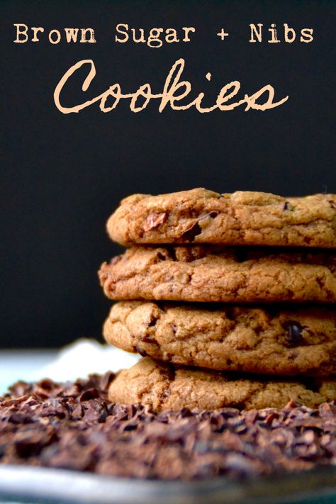 One Bowl Cookies, Cocoa Butter Recipes, Cacao Nibs Recipes, Food Substitutions, Browned Butter, Cocoa Nibs, Crunchy Cookies, America Latina, Baking Project