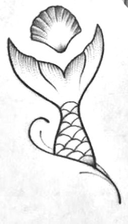 Drawings Of Mermaids Sketches, Mermaid Pencil Sketch, Easy Mermaid Tattoo, Easy Drawings Mermaid, Mermaid Designs Drawing, Mermaid Sketch Easy, Mermaid Doodle Easy, Under The Ocean Drawing, Drawing Ideas Mermaid