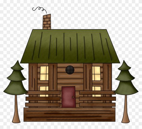 Cabin Clipart, Christmas Present Decoration, Wood Png, Resort Cabins, Cartoon House, Cabin Art, Brown House, Tabletop Signs, Wood House