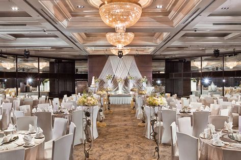 Singapore wedding ballrooms; Singapore hotel ballroom Wedding Settings, Hotel Ballroom, Opulent Interiors, Event Hall, Function Room, Restaurant Concept, Wedding Stage Decorations, Lounge Design, Hall Design