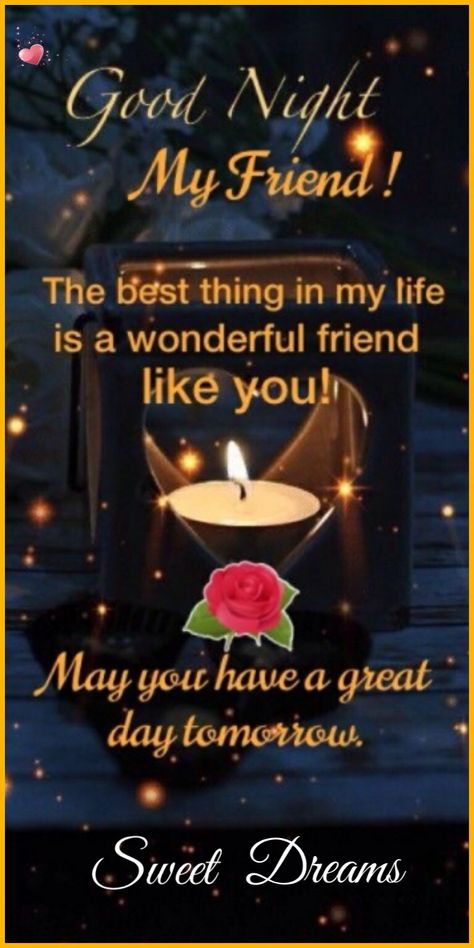 Good Night Special Friend, Good Evening Quotes Friendship, Goodnight Friend Quotes, Good Night My Dear Friend, Goodnight My Friend, Good Night Dear Friend, Cute Good Night Quotes, Good Night Family, Good Night My Friend