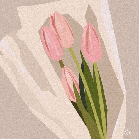 TulipsFlowerBouquet Tulip Bouquet Illustration, Bouquet Art Drawing, Tulips Aesthetic Painting, 2lips Flower, Flowers Tulips Drawing, Drawing Tulips Flower, Flower Tulip Drawing, Two Lips Flower, Tulips Wallpaper Drawing