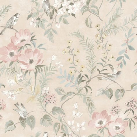 Strip Wallpaper, Canterbury Bells, Bloom Wallpaper, Stripped Wallpaper, Blush Wallpaper, W Wallpaper, Sparrows, Paper Wallpaper, Pink Watercolor