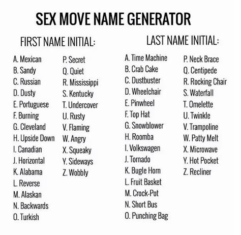 Funny Name Generator Hilarious Laughing, Fantasy Group Names, Somatic Coaching, Sinful Sunday, Funny Name Generator, Funny Truth Or Dare, Nicknames For Boyfriends, Pure Romance Party, The Best Relationship