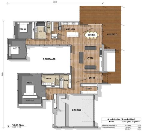 Square Floor Plans, U Shaped House Plans, Raised Ceiling, U Shaped Houses, Pool House Plans, Kitchen Floor Plans, Courtyard House Plans, Home Design Floor Plans, Bedroom Floor Plans