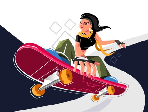 Skateboarder Illustration, Skating Illustration, Skateboarding Illustration, Skate Illustration, Skateboard Illustration, Surrealism Drawing, Graphisme Design, Illustration Art Kids, Skateboard Stickers