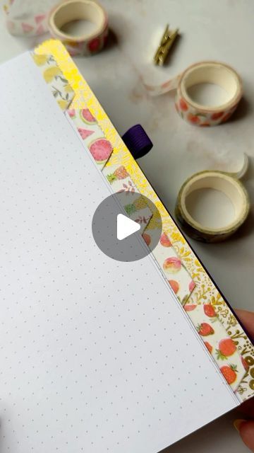 Washi Tape Journal Ideas, Washi Tape Ideas Journal, Journal Washi Tape Ideas, Dot Journal Ideas, Bullet Journal Washi Tape Ideas, Dotted Journal Ideas, Journal Jar, Washi Tape Journal, Dotted Journal