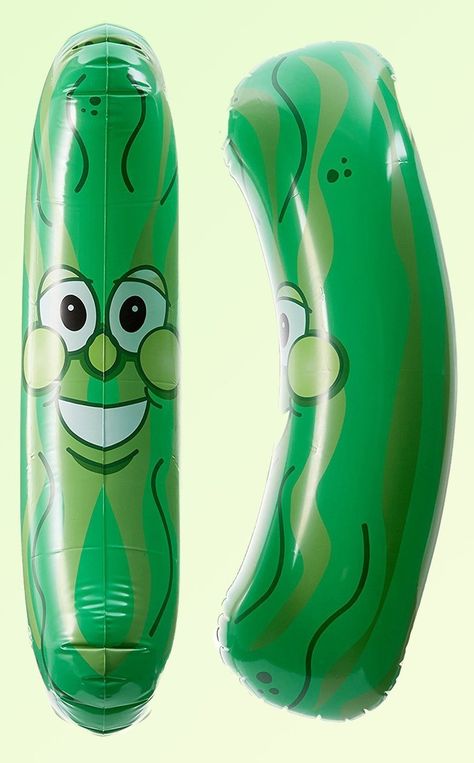 You Can Buy Large, Inflatable Pickles on Amazon For $5, and the Possibilities Are Ri-DILL-culous Pickle Party, Inflatable Decorations, Giant Inflatable, Pickle Jars, Diy Cake, Novelty Items, Frame Wreath, Photo Cake, Personalized Tumblers