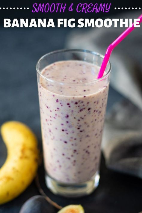 Fig Smoothie, Food For Pregnant Women, Date Smoothie, Dips Recipes, Smoothie Recipes Healthy Breakfast, Gluten Free Breakfast, Fig Recipes, Easy Drink Recipes, Healthy Drinks Smoothies