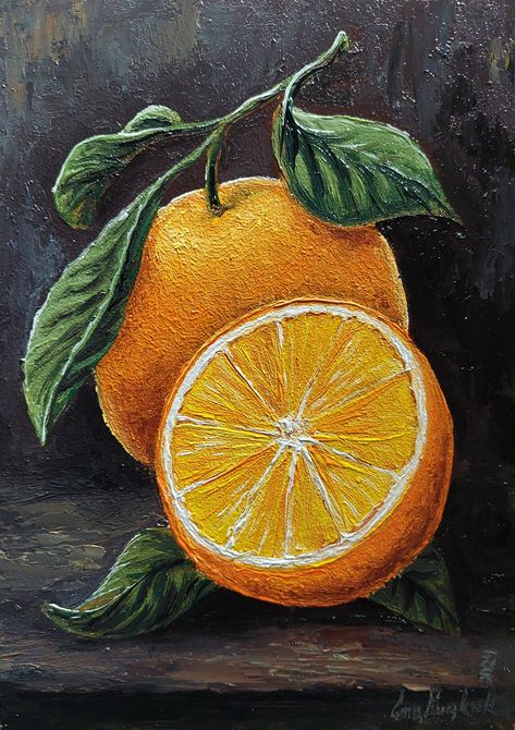 Still Life Painting For Beginners, Painting Ideas On Canvas Kitchen, Fruit Still Life Painting Acrylic, Oil Paint Inspiration, How To Paint An Orange, Still Art Painting, Food Acrylic Painting, Bowl Of Fruit Painting, Abstract Fruit Painting