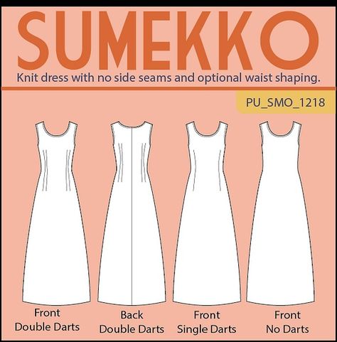 The Sumekko Dress is a collaborative pattern inspired by fadanista.com that we wanted to share with everyone. This is a clever maxi singlet dress that only has a centre back seam. It can be shaped at the waist with optional waist darts. The Sumekko Dress is a PDF pattern is designed to be hacked and personalised, and has different length suggestions for a singlet or knee length version. It is suitable for knits with a minimum of 20%stretch. Instructions contain a link to an instructional video s Singlet Dress, Envelope Design, Sewing Class, Black Tie Event, Other Outfits, Instructional Video, Pdf Patterns, Letter Patterns, Pdf Sewing Patterns