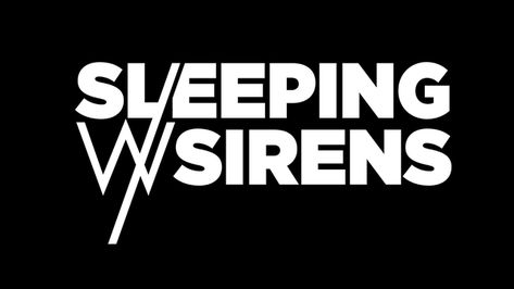 Sleeping With Sirens Logo, Sleeping With Sirens, Band Logos, Vinyl Art, Sirens, Heavy Metal, The North Face Logo, Retail Logos, Screen Printing