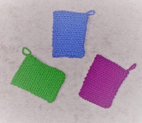 Simple Soap Sack Pattern Soap Sack, Charity Knitting, Charity Work Ideas, Simple Soap, Beginner Knitting Pattern, Knitting For Charity, Knitting Help, Dishcloth Knitting Patterns, Soap Bag