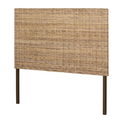 South Shore Lilak Beige Rattan Queen Headboard-12485 - The Home Depot Simple Bed Designs, Bed Design Ideas, Full Size Headboard, Unique Headboards, Full Headboard, Global Decor, Rattan Headboard, Queen Size Headboard, Rattan Material