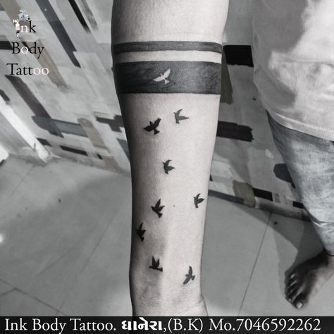 arm band with bird tattoo 7046592262 #dhanera Ring Tattoo, Body Tattoo, Ring Tattoos, Tattoo Arm, Bird Tattoo, Birds Tattoo, Body Tattoos, Arm Tattoo, Arm Band