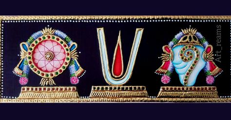 40*15cm. Tanjore painting aouth Indian traditional artwork. Chakra Painting, Lipan Art, Venkateshwara Swamy, Tanjore Art, Indian Traditional Paintings, Cake Design Inspiration, Tanjore Paintings, Wall Art Diy Paint, Planting Ideas