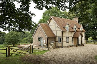 timber frame Flat Pack Homes, England Cottage, Border Oak, Oak Frame House, Oak Framed Buildings, Timber Frame House, Self Build Houses, Cottage Exterior, Self Build