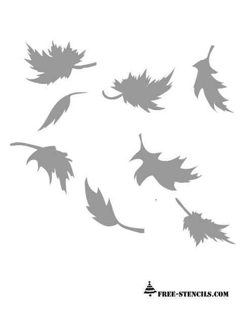 free printable fall leaves stencil Leaf Stencil Patterns, Fall Leaves Printables, Sidewalk Stencil, Ideas For Painting Pumpkins, Fall Stencils, Leaf Printables, Leaves Images, Owl Stencil, Stencils Printables Templates