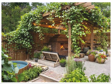 Cuphea Plant Garden, It’s Complicated Garden, Courtyard Plants, Wisteria Pergola, Zen Garden Design, Backyard Bar, Backyard Pergola, Deck With Pergola, Backyard Inspiration