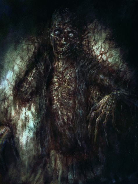 SCP-106. Scp 106, Images Terrifiantes, Cosmic Horror, Monster Concept Art, Scary Art, Creepy Art, Monster Design, Monster Art, Epic Art