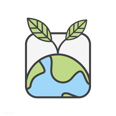 Earth and nature vector Enviroment Art Nature, Environmental Logo Design, Recycling Logo, Earth Icon, Earth Drawing, Environment Logo, Earth Logo, Recycle Logo, Earth Drawings