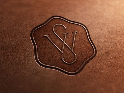 Shoe Logo Design, S Logo Design, Leather Engraving, Craft Logo, Monogram Logo Design, Leather Company, Leather Stamps, Seal Design, Company Logo Design