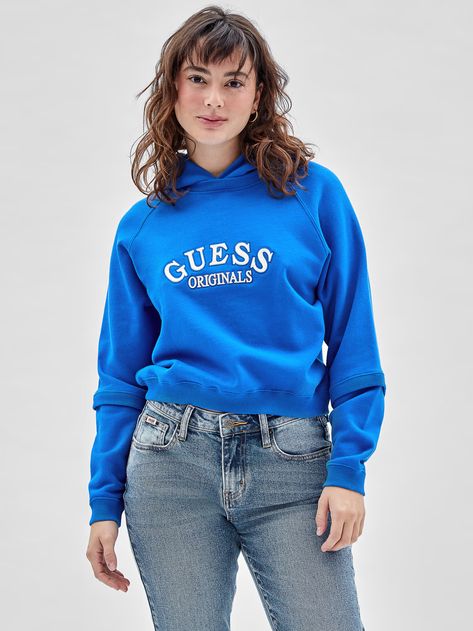 GUESS Originals Vintage Logo Hoodie | GUESS Hoodie Jersey, Hoodie Allen, Vintage Hoodie, Vintage Hoodies, Clothing Pieces, Galeries Lafayette, Layered Look, Vintage Logo, Lifestyle Brands