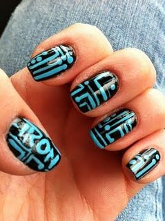 Tron Nails, Laser Party, Cyberpunk Costume, Lip Hair, Dark Makeup, Cool Nails, Nail Stuff, Costume Inspo, Nerd Geek