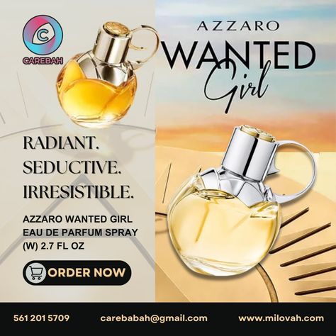 Embrace the allure of AZZARO Wanted Girl Eau de Parfum Spray. 

With every spritz, let its captivating scent define your presence and leave an unforgettable impression. 

Indulge in elegance and allure-experience it today! Azzaro Wanted, Best Perfume, Spray, Let It Be