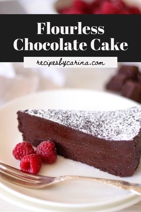 Best Flourless Chocolate Cake, Flourless Chocolate Cake Recipe, Flourless Chocolate Cake, Flourless Cake, Flourless Chocolate Cakes, Cake Easy, Gf Desserts, Chocolate Cakes, Flourless Chocolate