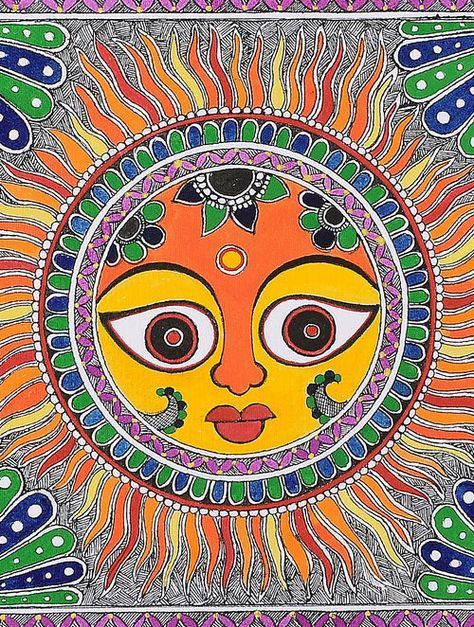 Indian Painting Ideas, Kids Canvas Art Ideas, Painting Ideas Indian, Madhubani Paintings Peacock, Canvas Art Ideas, Worli Painting, Gond Painting, Madhubani Paintings, Kids Canvas Art