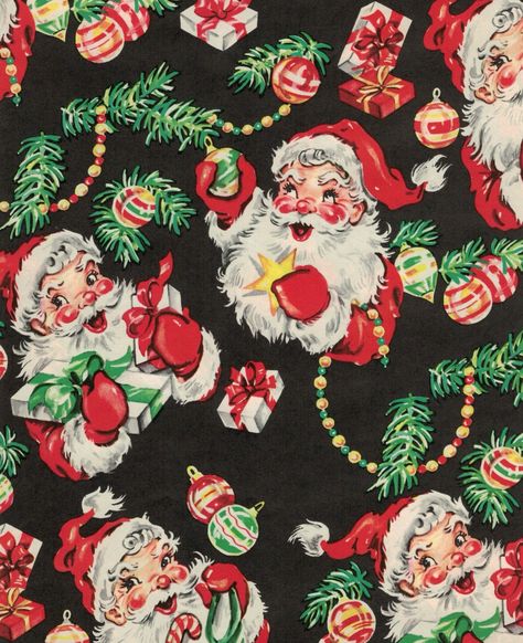 Christmas Backgrounds Vintage, Antique Christmas Wallpaper, Vintage Santa Wallpaper Iphone, Christmas Wrapping Paper Wallpaper, Old Fashioned Christmas Wallpaper, Y2k Wallpaper Christmas, Vintage Christmas Phone Backgrounds, 80s Christmas Wallpaper, Vintage Christmas Widgets