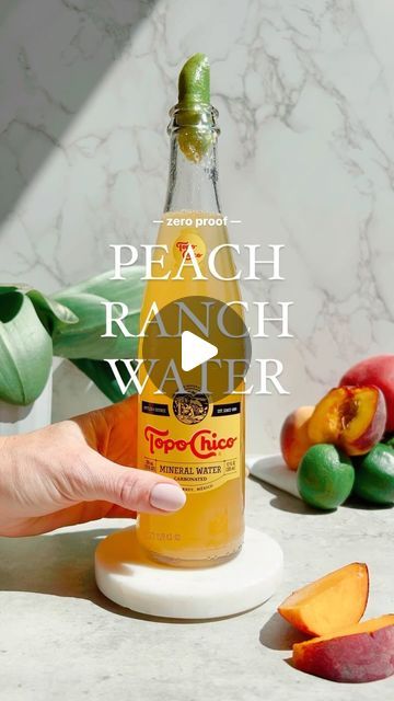 Katie Nessel | Sober𝘪𝘴𝘩 Mom on Instagram: "Save this recipe for a simple mocktail all spring and summer long! 🍑 ☀️ 

This would be delicious with pineapple or guava juice as well. 

0% Peach Ranch Water Recipe
• Take one sparkling soda and dump out about half
• Add 2 oz nonalcoholic tequila, 2 oz of peach nectar and 1 oz of fresh lime juice 

Comment “Tequila” for a link to one of my favorite nonalcoholic tequilas and a discount code. Cheers! 🍑

#mocktailmondays #mocktail #mocktails #zeroproof #zeroproofcocktails #ranchwater #tequila" Peach Ranch Water, Simple Mocktail, Ranch Water Recipe, Summer Mocktails, Ranch Water, Guava Juice, Peach Nectar, How To Make Drinks, Adult Beverages