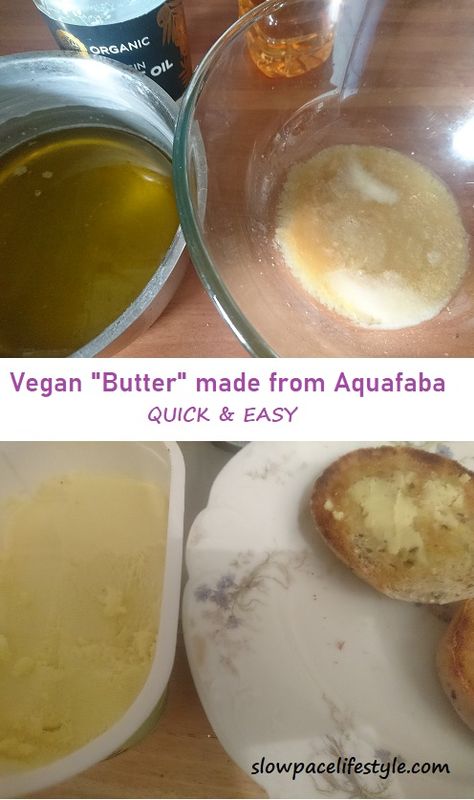 Aquafaba Recipes Healthy, Vegan Butter Recipe, Aquafaba Recipes Vegan, Aquafaba Butter, Vegan Recipes Using Aquafaba, Aquafaba Egg Replacer, Vegan Mayo Aquafaba, Aquafaba Recipes, Easy Home Recipes