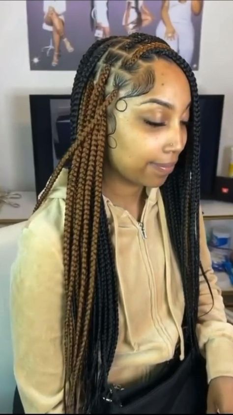 Hairstyles Peekaboo Braids, Braids With Peekaboo Color, Braids With Peekaboo, Hairstyles Peekaboo, Peekaboo Braids, Peekaboo Hair Colors, Braids Knotless, Peekaboo Hair, Braided Hairstyles For Black Women Cornrows