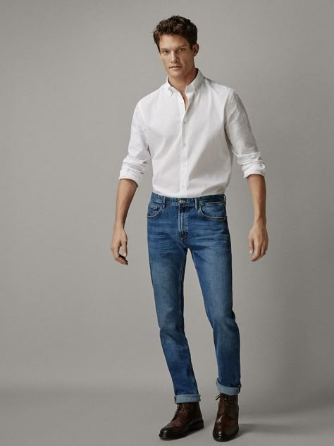 Office Outfit Men, Mens Smart Casual Outfits, Jeans Outfit Men, Classy Outfits Men, Outfits Hombre, Mens Casual Dress Outfits, Men Stylish Dress, All Jeans, Guys Clothing Styles