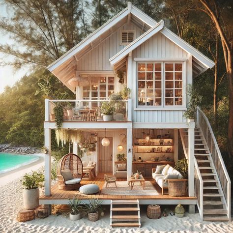 Beach Shack House, Dream House Beach, Shack House, Cottage Beach House, Tropical Beach Houses, Beach Shack, Cottage Ideas, Island House, Beach Cottage