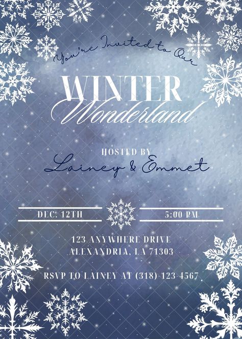 Winter Wonderland Christmas Party Invitation This custom invitation is perfect for your Winter Wonderland themed Christmas Party! NO pre-made templates were used. *This is a DIGITAL FILE ONLY* *NO physical item is mailed to you* HOW IT WORKS: -This i🎄merry christmas fonts free | christmas holiday fonts | christmas style fonts 🎄#ChristmasFonts #FreeFonts #HolidayFonts Winter Wonderland Formal, Winter Wonderland-party, Winter Wonderland Party Theme, Winter Wonderland Christmas Party, Winter Wonderland Invitations, Themed Christmas Party, Winter Party Themes, Holiday Fonts, Winter Dance