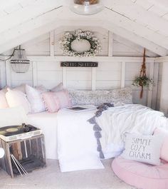 7 Magical She Shed Bedroom Ideas – Man Cave Know How Small Shed Ideas Interiors, She Shed Diy Interior, Shed Guest House Interior, Small Shed Bedroom Ideas, Shed To Guest Room, She Shed Bedroom Ideas, She Shed Inside, Inside Summer House Ideas, She Shed Ideas Interior Small Spaces