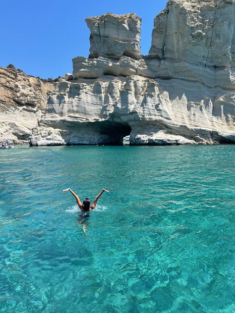 Swimming In Greece, Greece Trip Aesthetic, Trip To Greece Aesthetic, Travel Aesthetic Greece, Greece Water Aesthetic, Greece Ocean, Greece Summer, Greece Vacation, Europe Summer