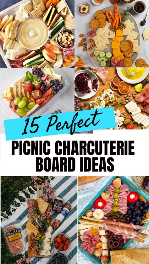 Looking for creative picnic food ideas? Dive into the world of charcuterie boards! Discover how to build stunning charcuterie boards for your next picnic setup. These charcuterie board ideas are perfect for any summer gathering or party. Bring the ultimate flavor and style to your picnics with these delicious and visually appealing charcuterie board ideas. Get inspired and elevate your outdoor dining experience with these impressive food presentation concepts! Picnic Food Charcuterie, Picnic Inspiration Food Ideas, Outdoor Charcuterie Board, Charcuterie Picnic Ideas, Camping Charcuterie Board, Picnic Charcuterie Board To Go, Charcuterie Board Picnic, Beach Charcuterie Board, Picnic Charcuterie Board