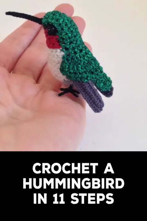 How to Crochet a Hummingbird Free Crochet Hummingbird Patterns, Crochet Hummingbird Pattern, Free Hummingbird Crochet Pattern, Crocheted Birds Free Pattern, Quick Useful Crochet Projects, Hummingbird Crochet Pattern Free, Crochet Hummingbird Pattern Free, Free Bird Crochet Pattern, Crochet Bird Patterns Free