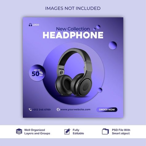 Post headphone sale electronic agency so... | Premium Psd #Freepik #psd #business #sale #template #marketing Electronic Social Media Post, Electronics Social Media Post, Headphone Social Media Post, Social Media Post Design Templates, Graphical Design, Agency Social Media, Digital Advertising Design, Sale Template, Banner Design Inspiration