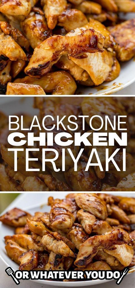 Blackstone Electric Griddle Recipes, Black Stone Chicken Recipes, Blackstone Chicken, Outdoor Griddle Recipes, Griddle Cooking Recipes, Hibachi Recipes, Outdoor Cooking Recipes, Blackstone Recipes, Teriyaki Recipe