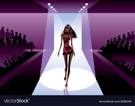 Runway Aesthetic, Fashion Show Poster, Fashion Vector, Fashion Design Books, Model Sketch, Catwalk Models, Fashion Illustration Sketches, Model Face, Icon Set Vector